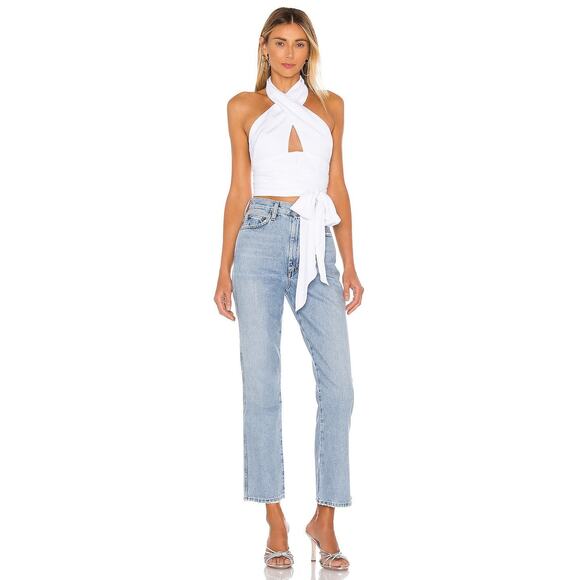 Superdown Jennifer Wrap Top - S - White - Picture 2 of 4